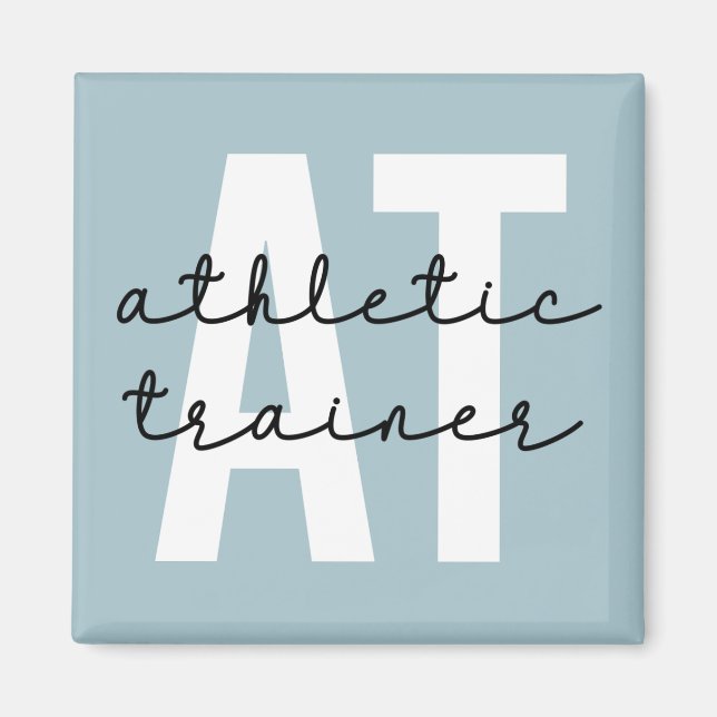 Imán Entrenador atlético en entrenamiento deportivo (Frente)