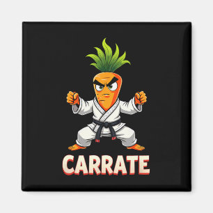 Imán Entrenador de alumnos de carrate karate zanahoria