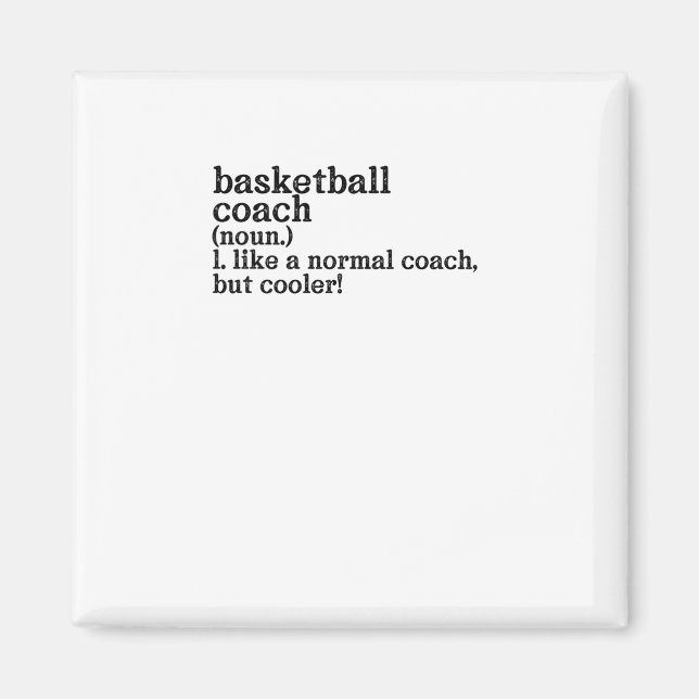 Imán Entrenador De Baloncesto Como Un Entrenador Normal (Frente)