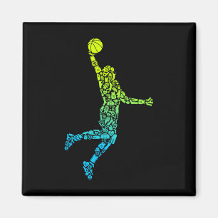 Imán Entrenador de baloncesto Dunking Kids Hombres Balo