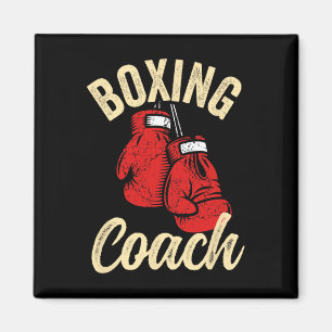 Imán Entrenador de boxeo genial guantes rojos kickboxin