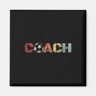 Imán Entrenador de Fútbol Retro Vintage Fútbol Instrucc