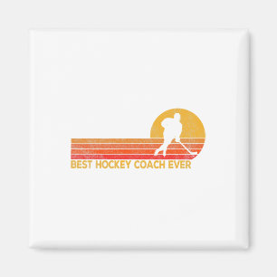 Imán Entrenador de hockey sobre hielo Retro