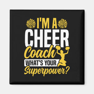 Imán Entrenador de porristas Cheer Estoy Aquí Entrenado