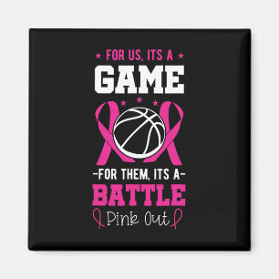 Imán Entrenador de Sketll Cancer Pink Ribbon Awar