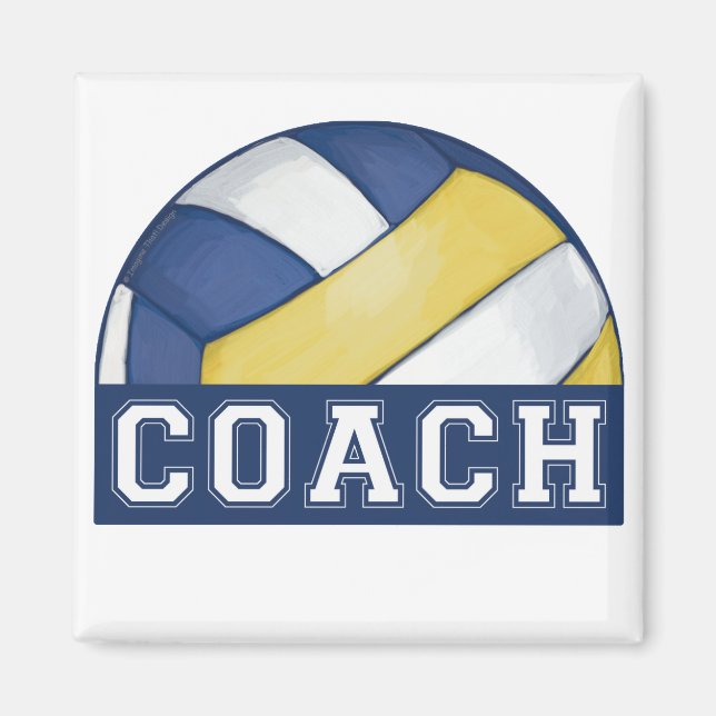 Imán Entrenador de voleibol (Frente)