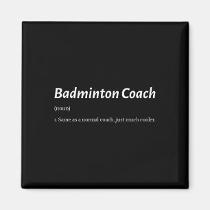 Imán Entrenador Divertido de Bádminton Igual que el Ent
