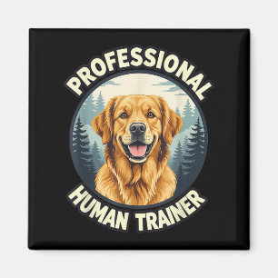 Imán Entrenador Humano Profesional de Golden Retriever
