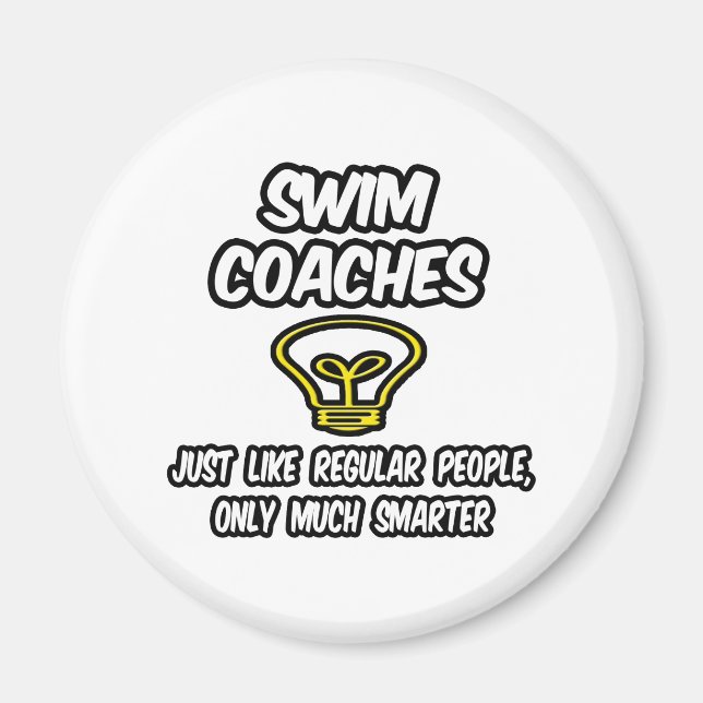 Imán Entrenadores de natación... Gente común y corrient (Frente)