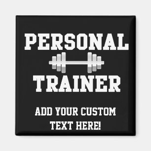 Imán Entrenamiento blanco y negro de Dumbell del