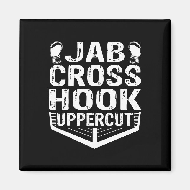 Imán Entrenamiento de boxeador de Jab Cross Hook Upperc (Frente)