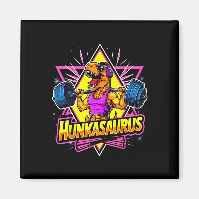 Imán Entrenamiento de gimnasio Hunkasaurus T-rex Powerl (Frente)