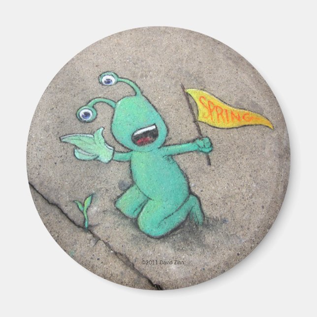 Imán entrenamiento de primavera de sluggo (Frente)