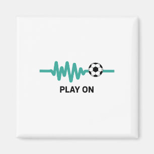 Imán Entusiasta del latido del fútbol Play On