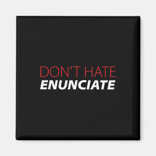 Imán Enunciar Divertido Rótulo ASL Idioma Leer sordo A