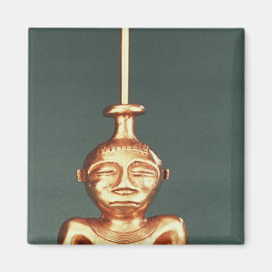 Imán Envase de la cal de oro echado, Quimbaya