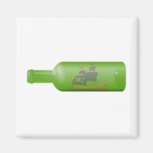 Imán Enviar en una botella