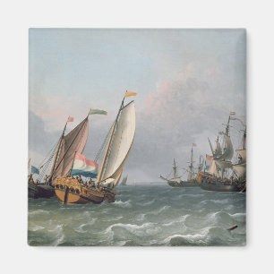 Imán Envío holandés en un mar picado