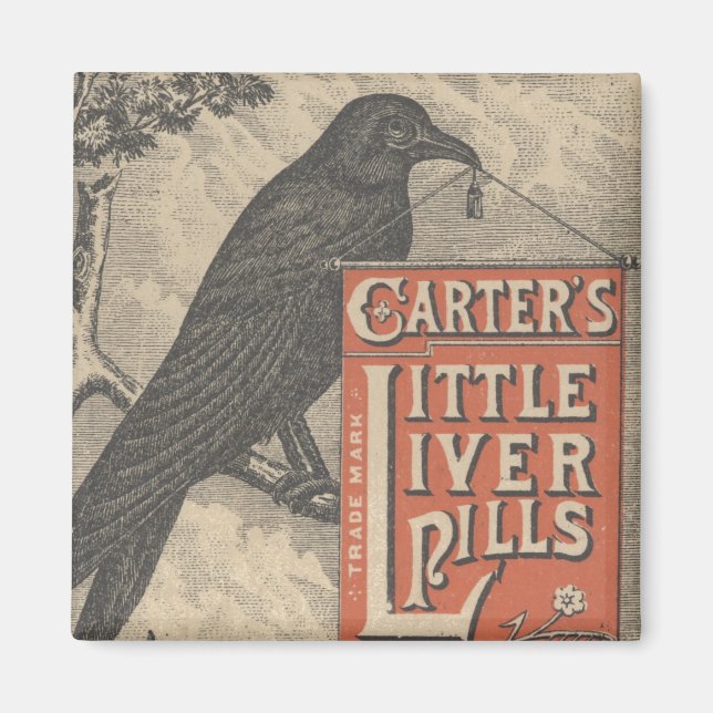 Imán Ephemera de las píldoras del hígado de Carter (Frente)