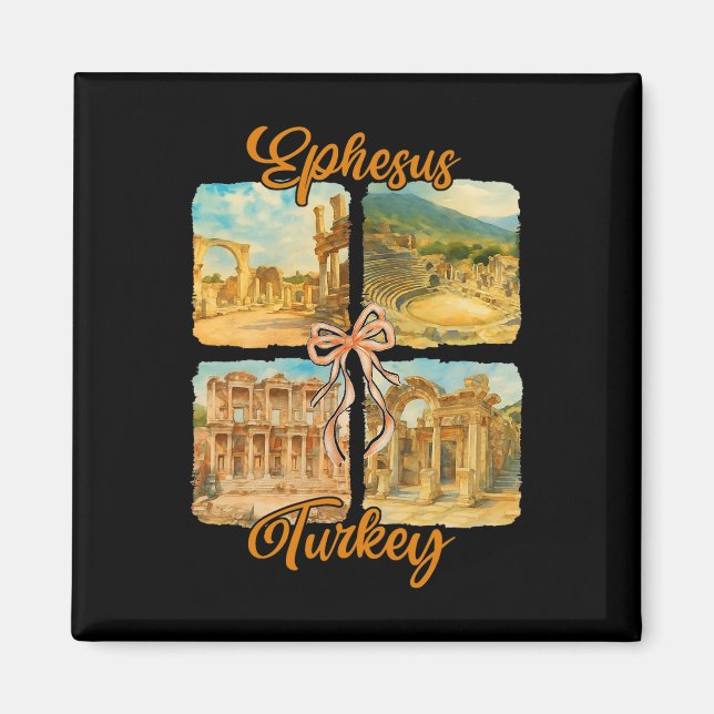 Imán Ephesus Turkey Traveling Trip Coquette Ephesus Sou (Frente)