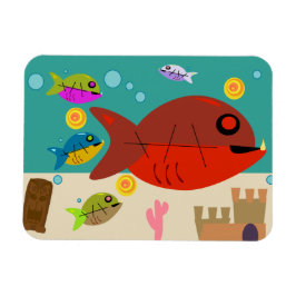 Imán Epic Fifties Retro Personalizado Fish Tank Art Des