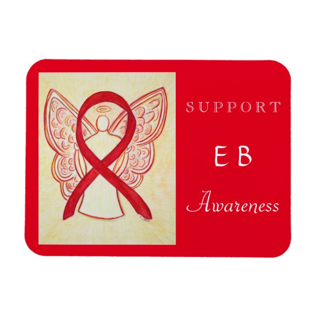 Imán Epidermolysis Bullosa (EB) Awareness Ribbon Magnet (Horizontal)