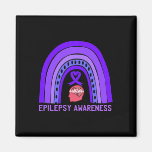 Imán Epilepsia Awareness Cinta de apoyo púrpura