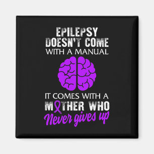 Imán Epilepsia Awareness Mother Purple Ribbon Seized Di