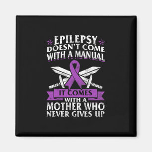 Imán Epilepsia Awareness Mother Purple Ribbon Seized Di