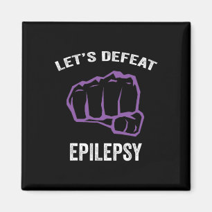 Imán Epilepsia Awareness Purple Ribbon - Epilepsy Awara