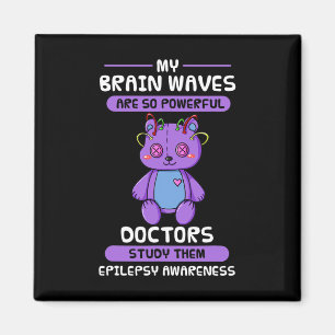 Imán Epilepsia Conciencia Cerebro Epiléptico Morado Epi