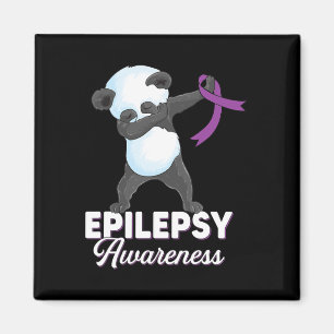 Imán Epilepsia Mes de Conciencia Dabbing Panda Epilepsy
