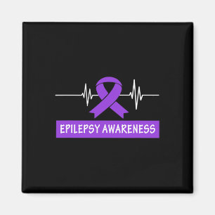 Imán Epilepsia Sensibilización Niños con latidos morado