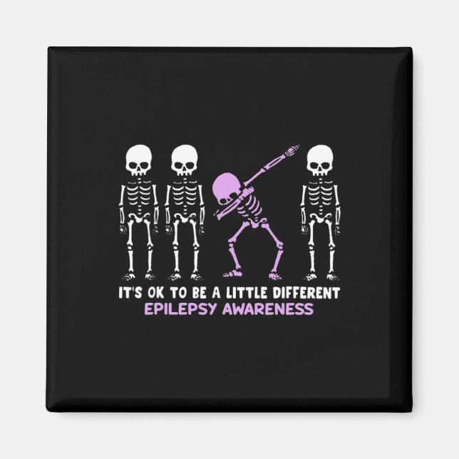 Imán Epilepsy Awareness It's Ok To Be A Little Differen (Frente)