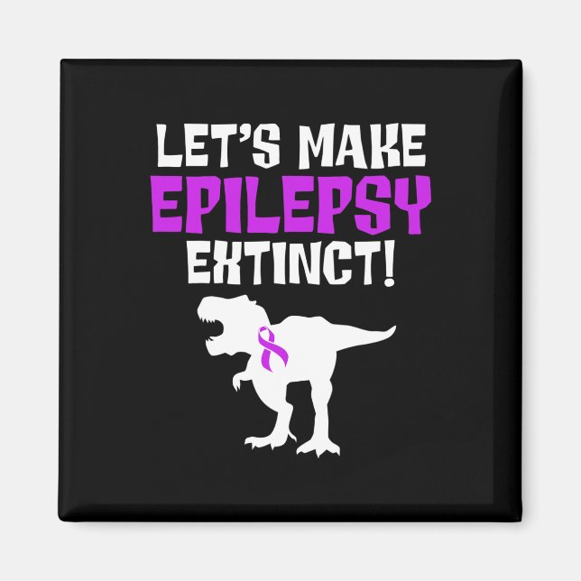 Imán Epilepsy Awareness Make Epileptic Warrior Survivor (Frente)