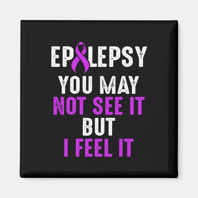 Imán Epilepsy Awareness See Epileptic Warrior Survivor  (Frente)