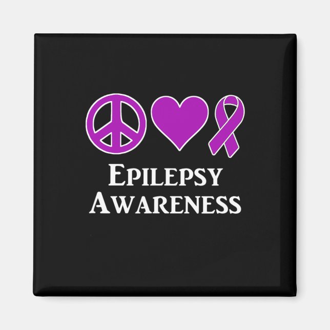 Imán Epilepsy Awareness Support Awareness Tee (Frente)
