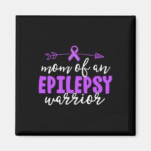 Imán Epilepsy Mom Purple Ribbon Awareness Mother 1