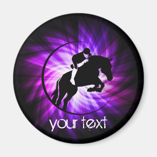 Imán Equestrian púrpura