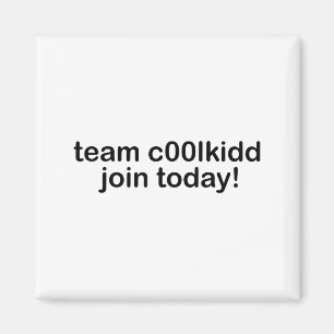 Imán Equipo C00lkidd Únete Hoy Niños Cita Divertida Niñ