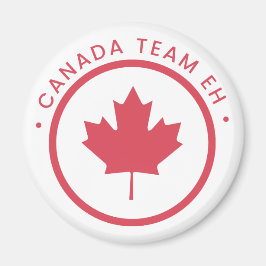 Imán Equipo canadiense Eh Round Magnet