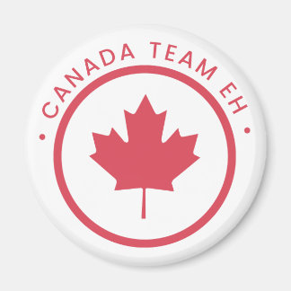 Imán Equipo canadiense Eh Round Magnet