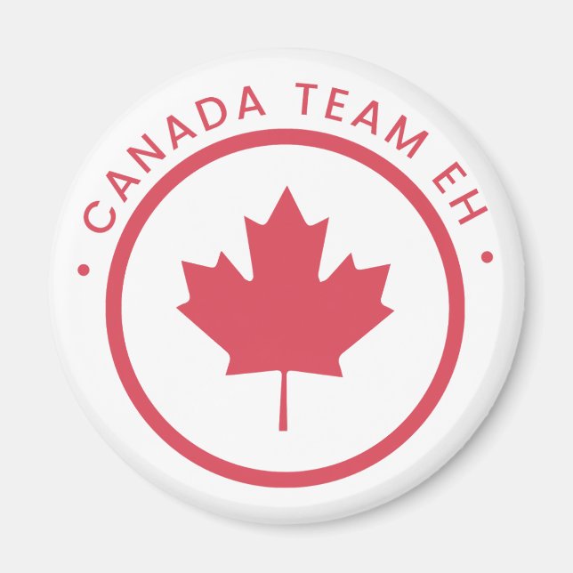 Imán Equipo canadiense Eh Round Magnet (Frente)