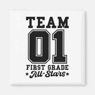 Imán Equipo de 1er grado Estrellas Jersey de deportes d