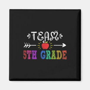 Imán Equipo de 5º grado Tee Quinto grado Profesor de eq