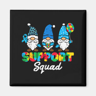 Imán Equipo de apoyo al autismo Gnomos Conciencia Camis