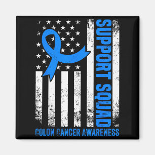 Imán Equipo de Apoyo Bandera Americana USA Cáncer de Co
