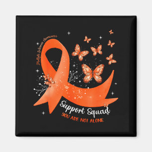 Imán Equipo de Apoyo Cinta Naranja Mariposa Esclerosis
