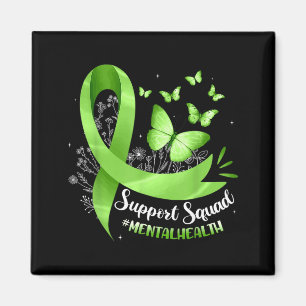 Imán Equipo de Apoyo Cinta Verde Conciencia sobre la Sa