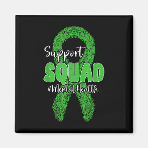 Imán Equipo de Apoyo Conciencia de Salud Mental Verde L